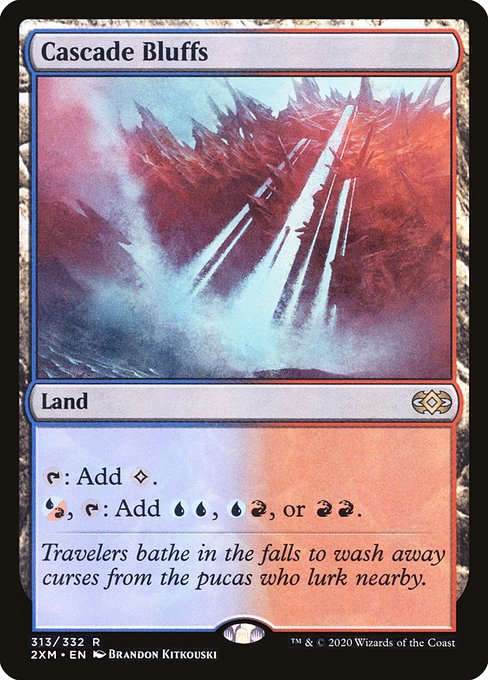 Magic the Gathering Card - Cascade Bluffs - MTG Circle