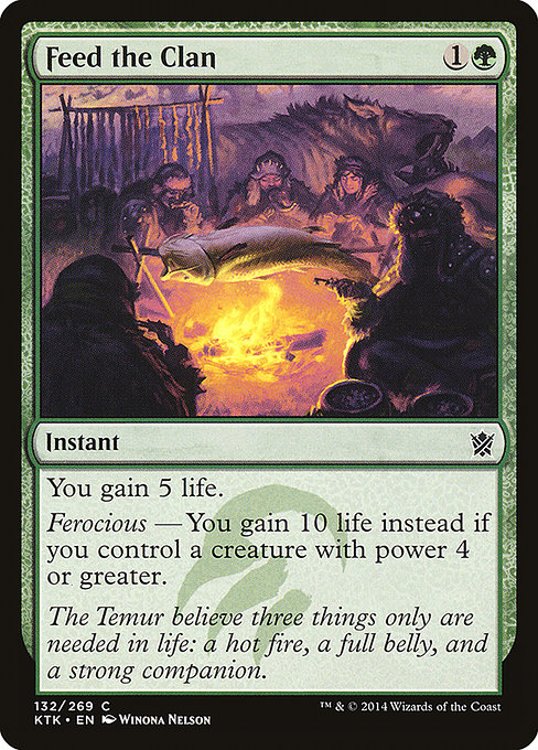 Magic the Gathering Card - Feed the Clan - MTG Circle
