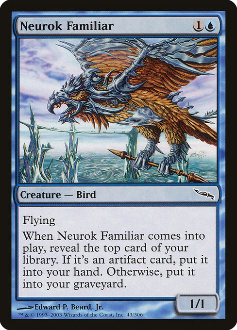 Magic the Gathering Card - Neurok Familiar - MTG Circle