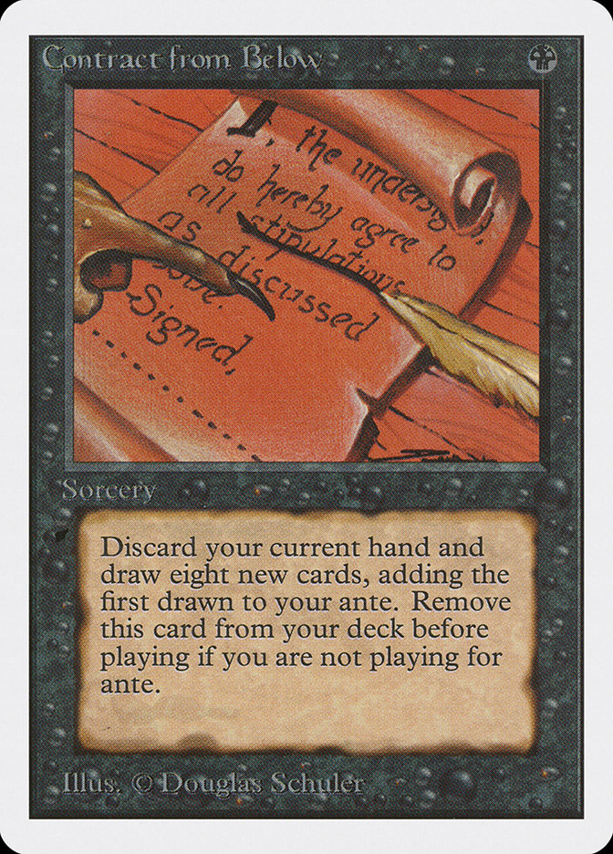 Magic the Gathering Card - Contract from Below - MTG Circle