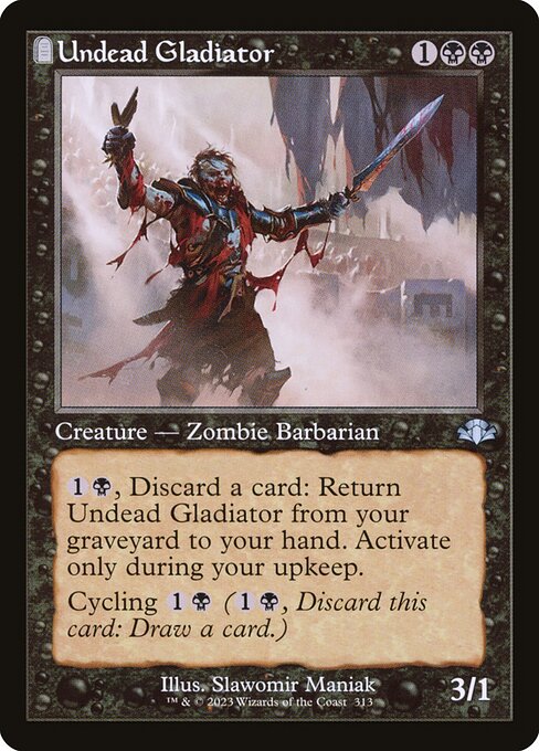 Magic the Gathering Card - Undead Gladiator - MTG Circle