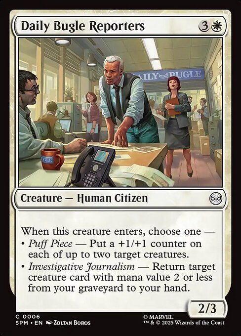 Magic the Gathering Card - Daily Bugle Reporters - MTG Circle