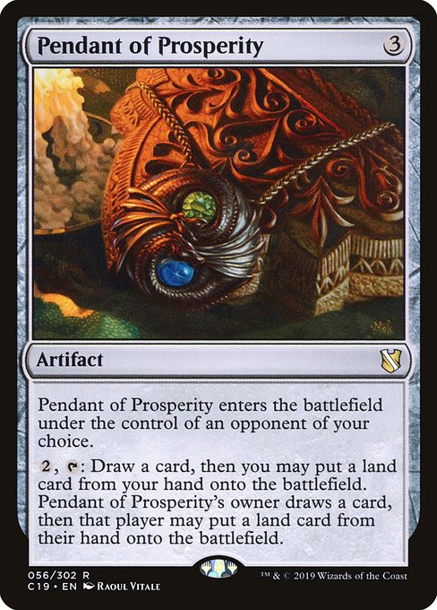 Magic the Gathering Card - Pendant of Prosperity - MTG Circle
