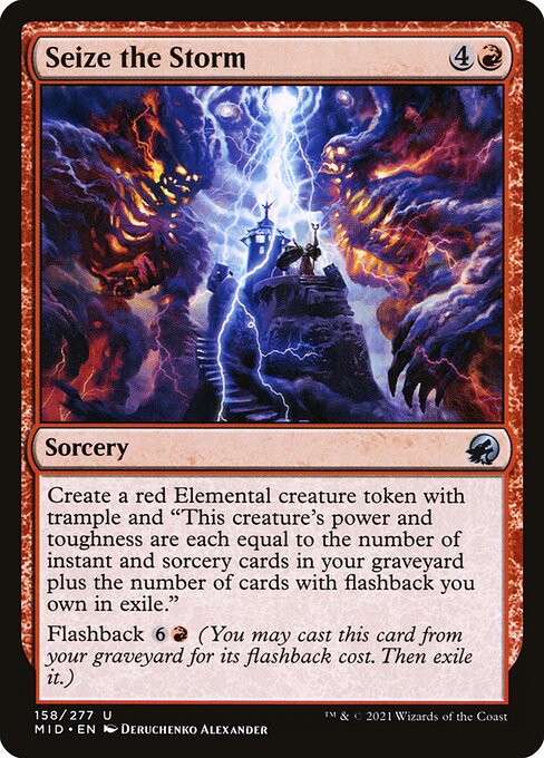 Magic the Gathering Card - Seize the Storm - MTG Circle