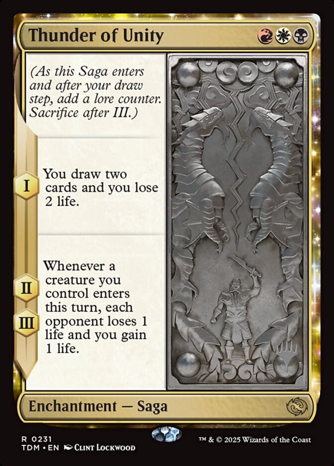 Magic the Gathering Card - Thunder of Unity - MTG Circle