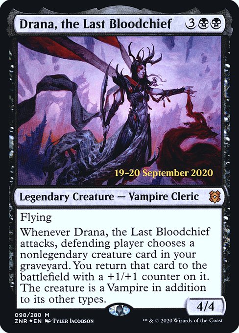 Magic the Gathering Card - Drana, the Last Bloodchief - MTG Circle