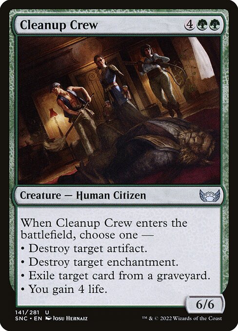 Magic the Gathering Card - Cleanup Crew - MTG Circle