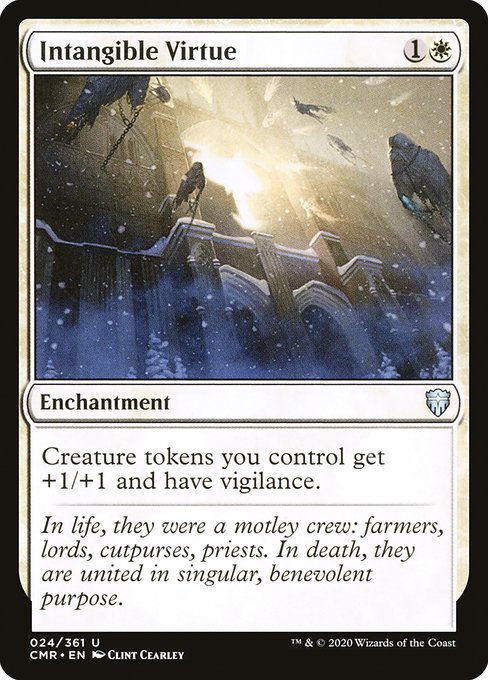 Magic the Gathering Card - Intangible Virtue - MTG Circle