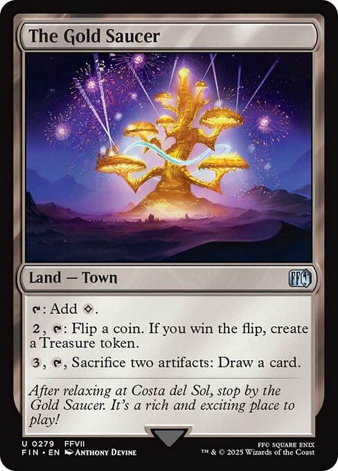 Magic the Gathering Card - The Gold Saucer - MTG Circle