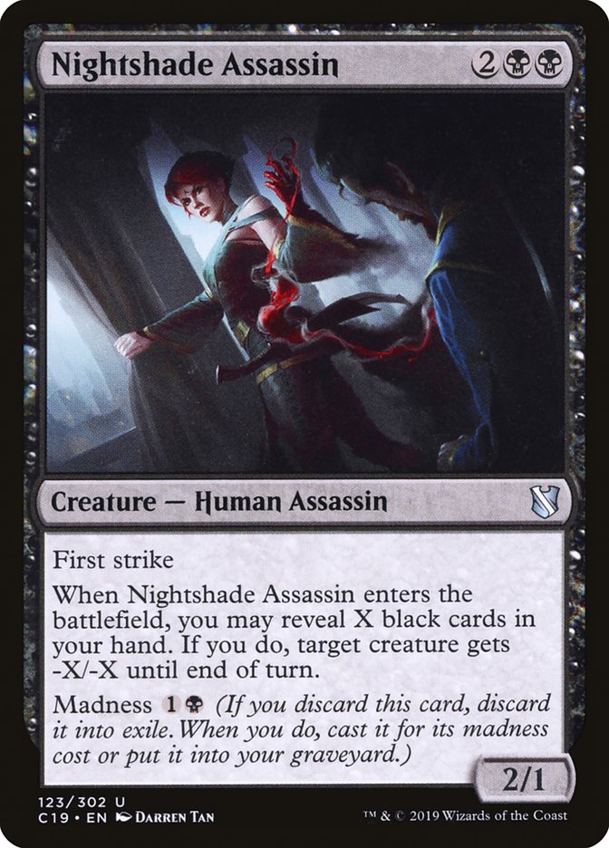 Magic the Gathering Card - Nightshade Assassin - MTG Circle