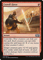 Magic the Gathering Card - Crowd's Favor - MTG Circle