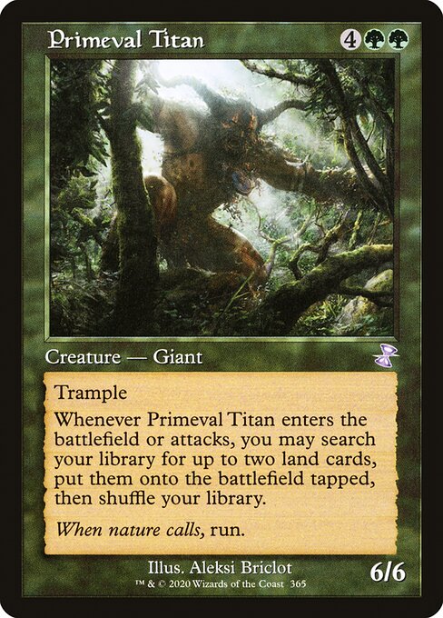 Magic the Gathering Card - Primeval Titan - MTG Circle