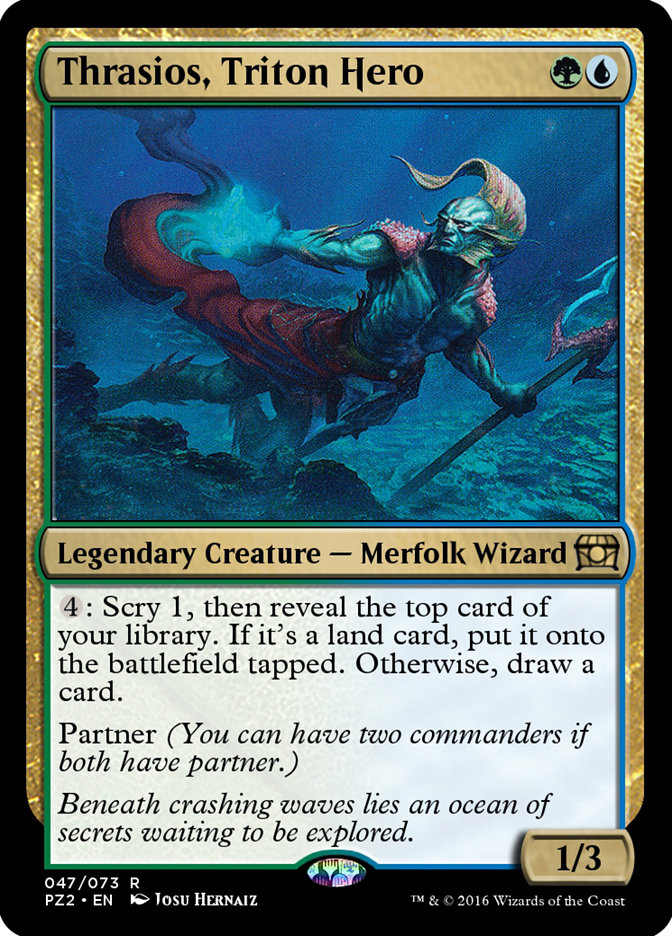 Magic the Gathering Card - Thrasios, Triton Hero - MTG Circle