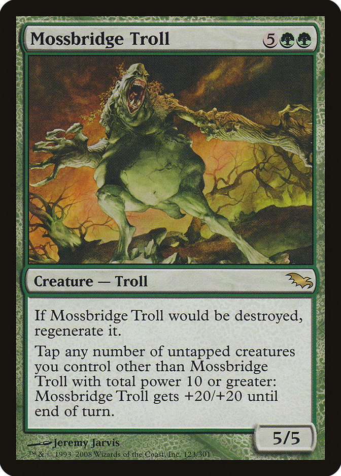 Magic the Gathering Card - Mossbridge Troll - MTG Circle