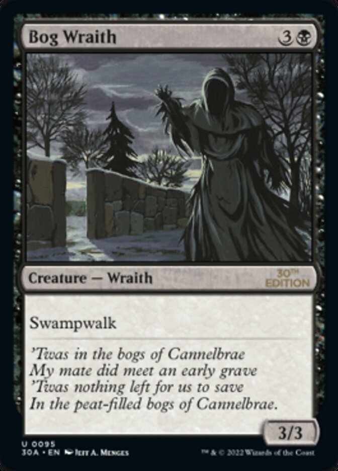 Magic the Gathering Card - Bog Wraith - MTG Circle