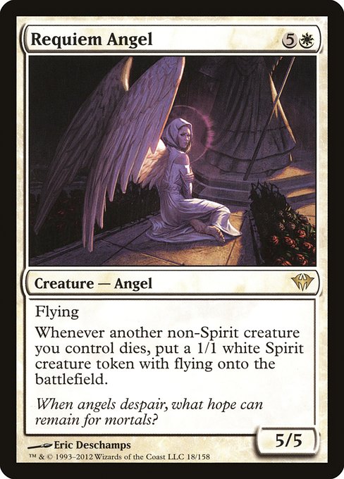 Magic the Gathering Card - Requiem Angel - MTG Circle