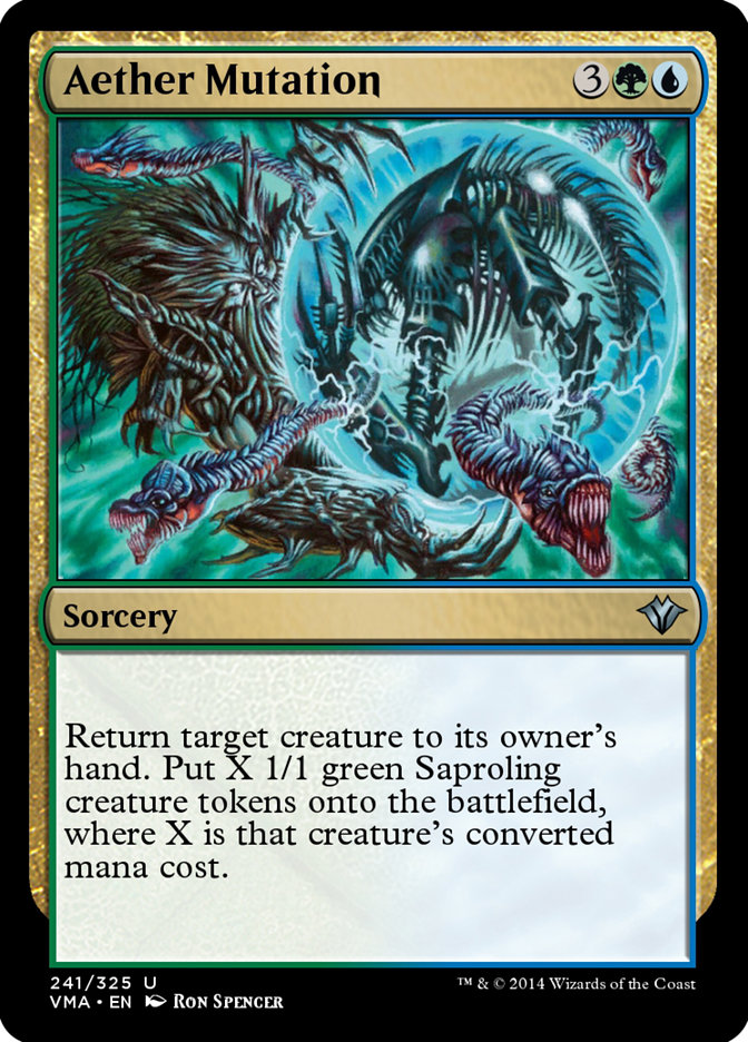 Magic the Gathering Card - Aether Mutation - MTG Circle