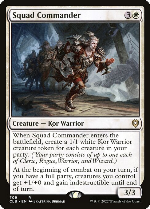 Magic the Gathering Card - Squad Commander - MTG Circle