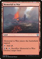 Magic the Gathering Card - Memorial to War - MTG Circle