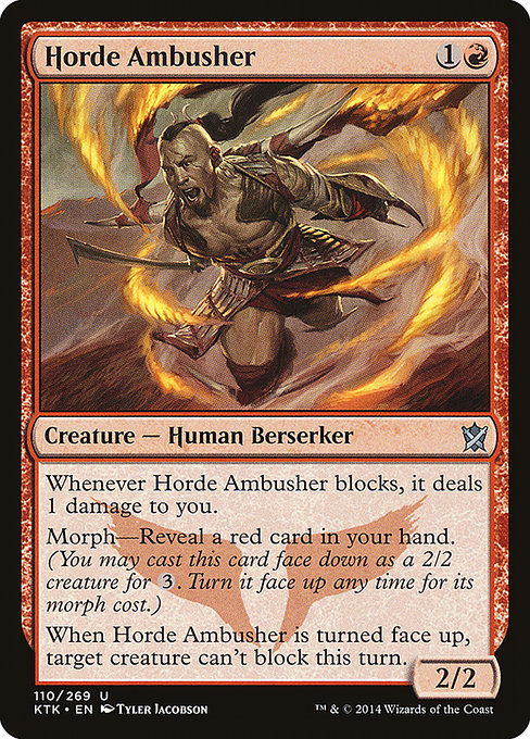 Magic the Gathering Card - Horde Ambusher - MTG Circle