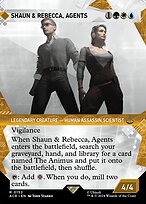 Magic the Gathering Card - Shaun & Rebecca, Agents - MTG Circle