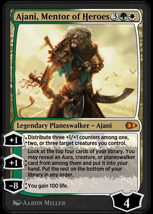 Magic the Gathering Card - Ajani, Mentor of Heroes - MTG Circle