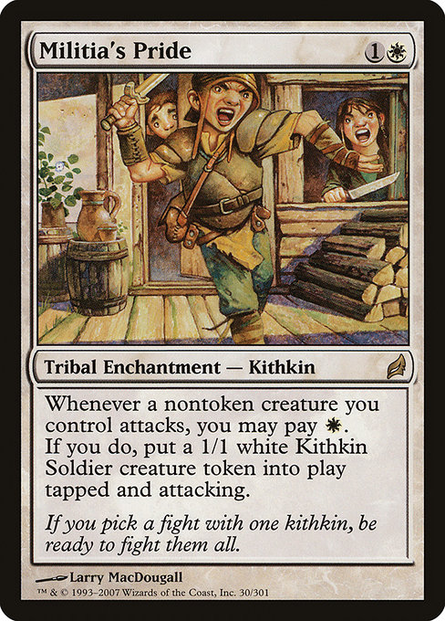 Magic the Gathering Card - Militia's Pride - MTG Circle