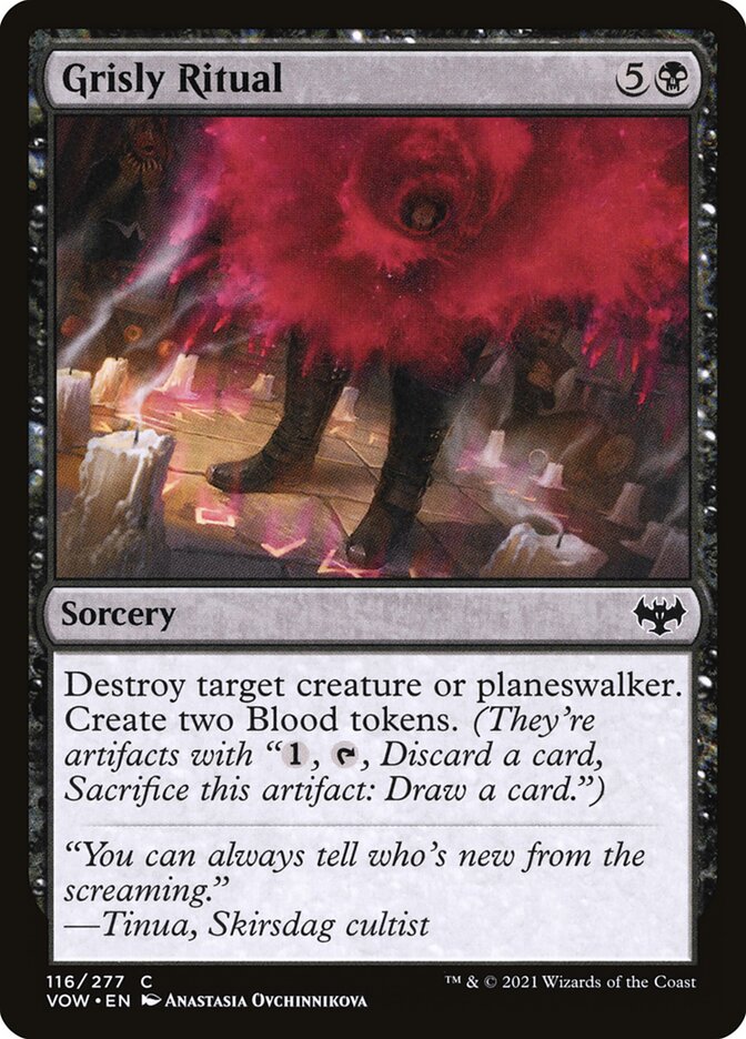 Magic the Gathering Card - Grisly Ritual - MTG Circle