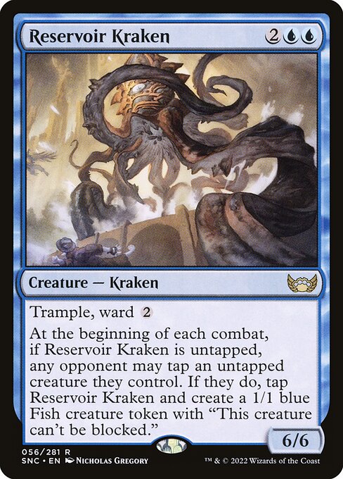 Magic the Gathering Card - Reservoir Kraken - MTG Circle