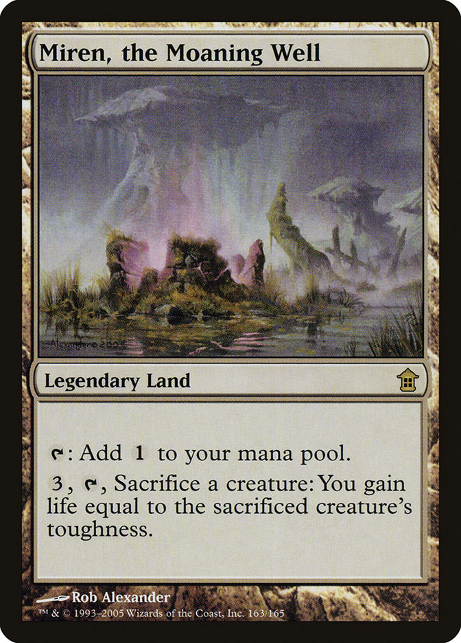 Magic the Gathering Card - Miren, the Moaning Well - MTG Circle