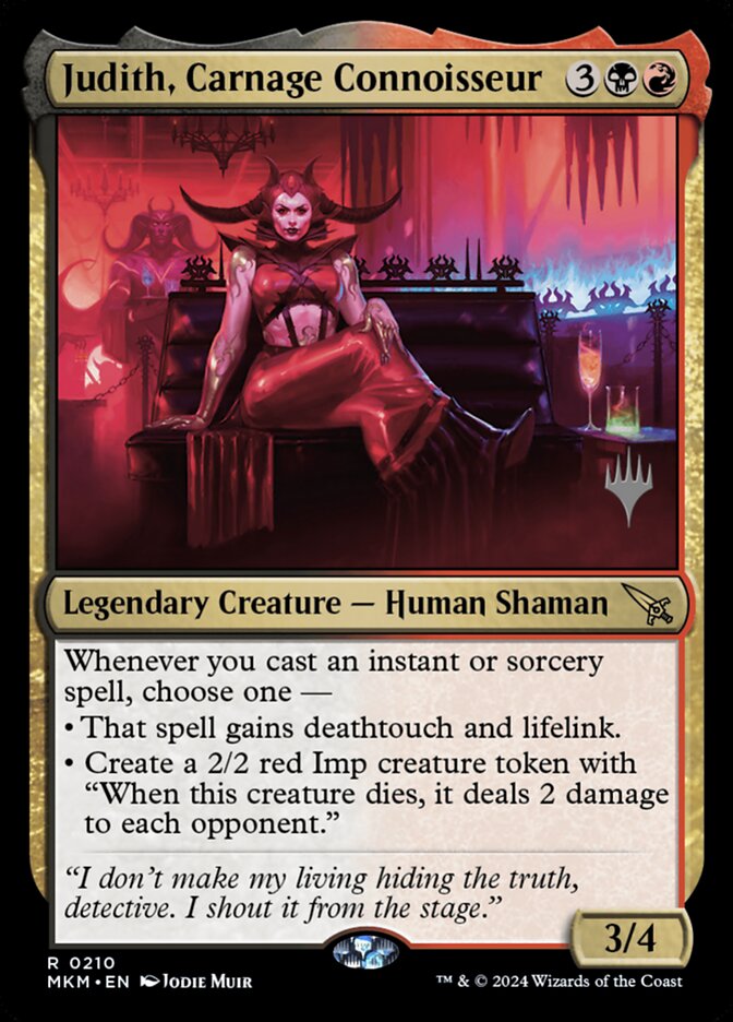 Magic the Gathering Card - Judith, Carnage Connoisseur - MTG Circle