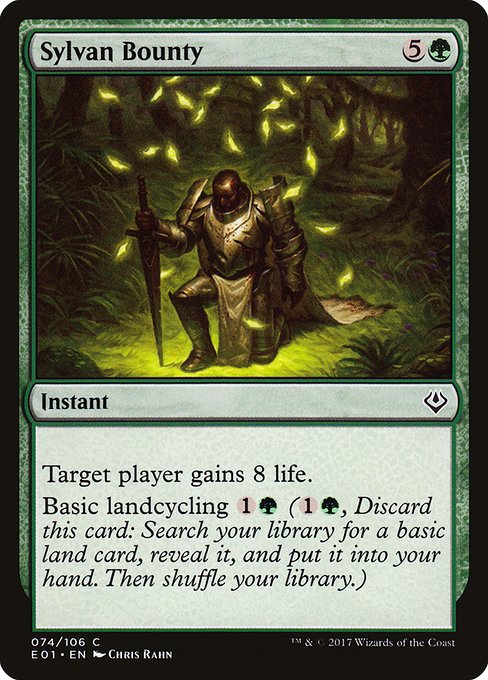 Magic the Gathering Card - Sylvan Bounty - MTG Circle