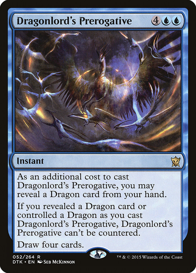 Magic the Gathering Card - Dragonlord's Prerogative - MTG Circle