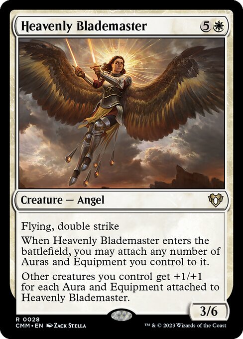 Magic the Gathering Card - Heavenly Blademaster - MTG Circle