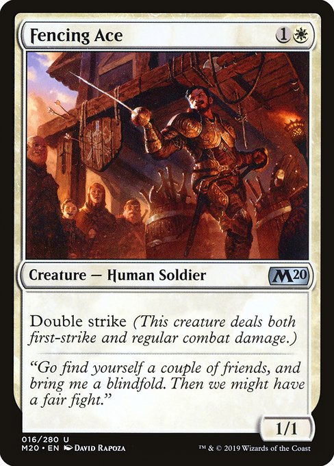 Magic the Gathering Card - Fencing Ace - MTG Circle