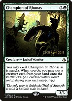 Magic the Gathering Card - Champion of Rhonas - MTG Circle
