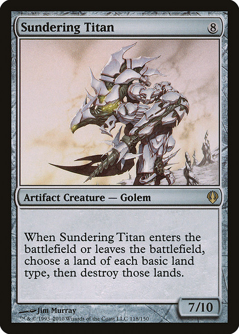 Magic the Gathering Card - Sundering Titan - MTG Circle