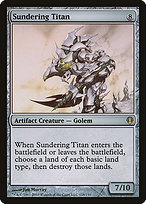 Magic the Gathering Card - Sundering Titan - MTG Circle