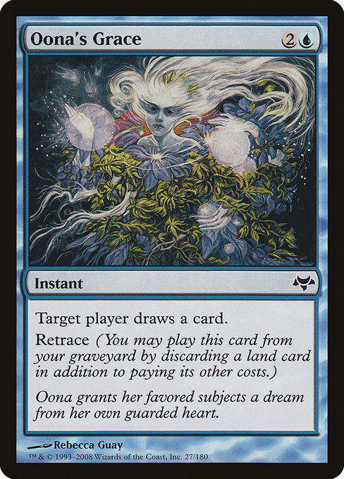 Magic the Gathering Card - Oona's Grace - MTG Circle