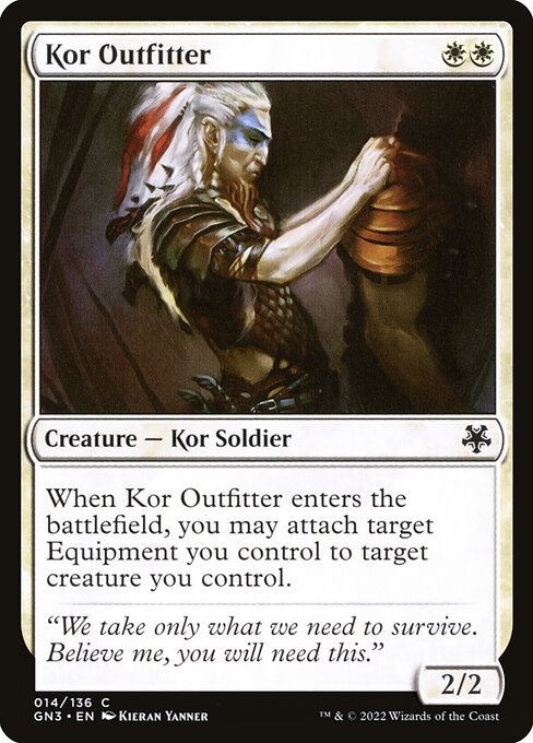 Magic the Gathering Card - Kor Outfitter - MTG Circle