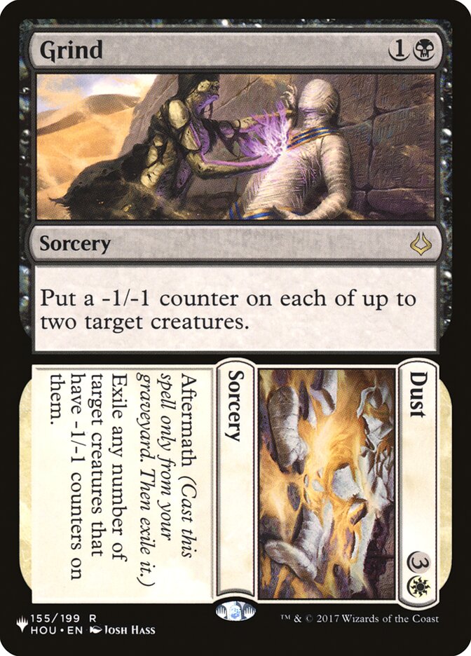 Magic the Gathering Card - Grind // Dust - MTG Circle