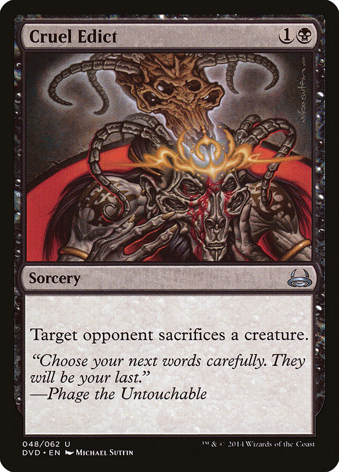 Magic the Gathering Card - Cruel Edict - MTG Circle
