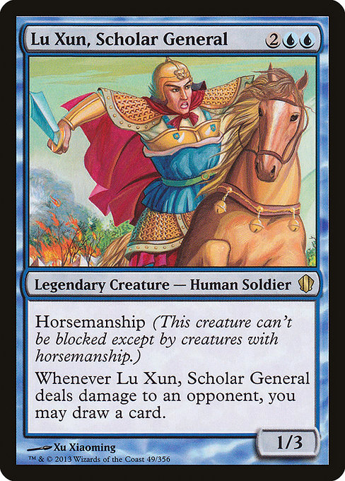 Magic the Gathering Card - Lu Xun, Scholar General - MTG Circle