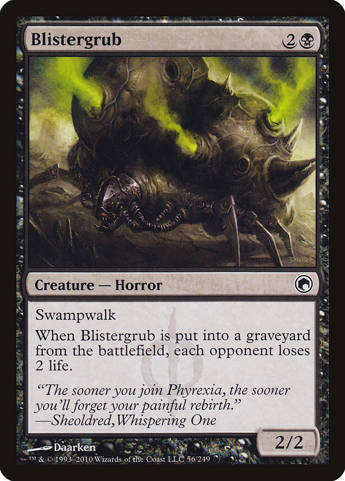 Magic the Gathering Card - Blistergrub - MTG Circle