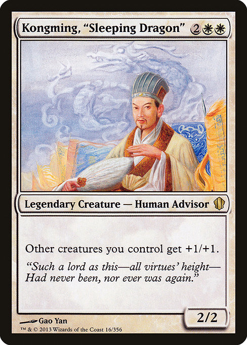Magic the Gathering Card - Kongming, "Sleeping Dragon" - MTG Circle