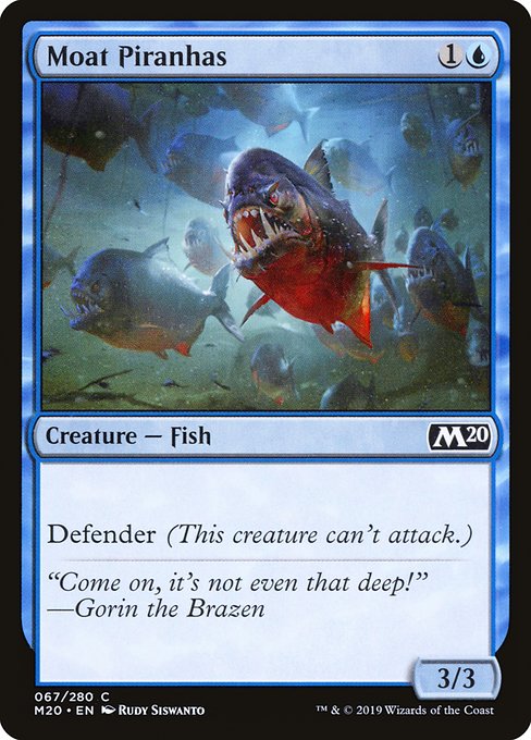 Magic the Gathering Card - Moat Piranhas - MTG Circle