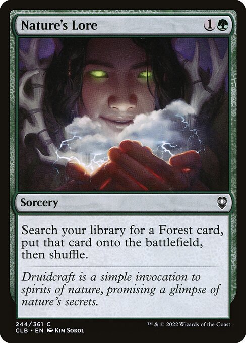 Magic the Gathering Card - Nature's Lore - MTG Circle