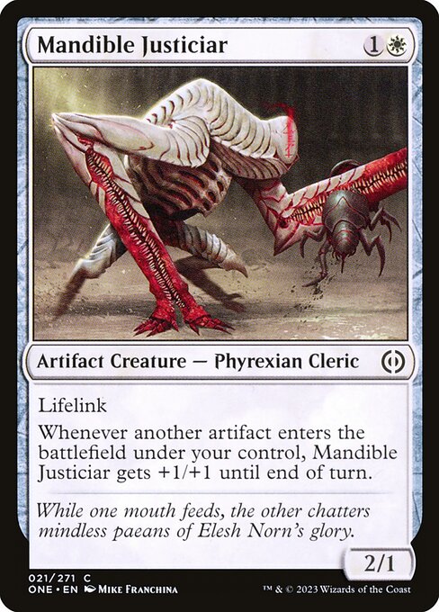 Magic the Gathering Card - Mandible Justiciar - MTG Circle
