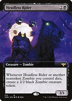 Magic the Gathering Card - Headless Rider - MTG Circle