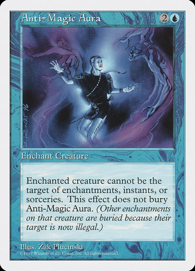 Magic the Gathering Card - Anti-Magic Aura - MTG Circle